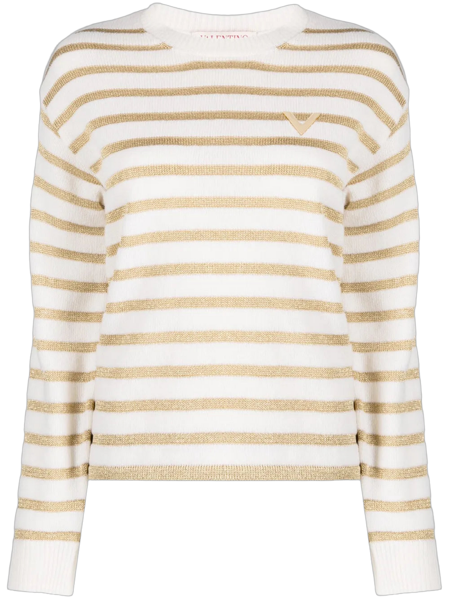 Valentino Virgin wool sweater in white
