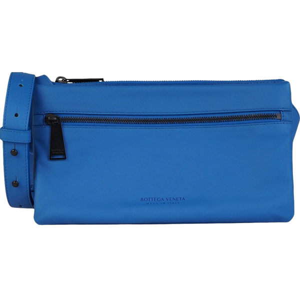Bottega Veneta Leather clutch in blue