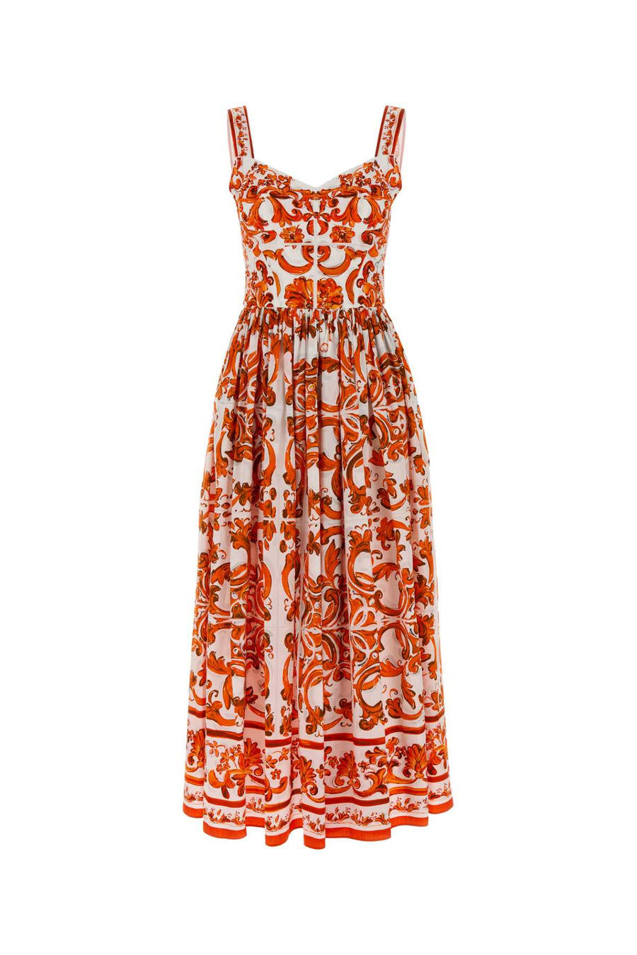 Printed Poplin Dress Variante Abbinata Exterior: Cotton Abiti