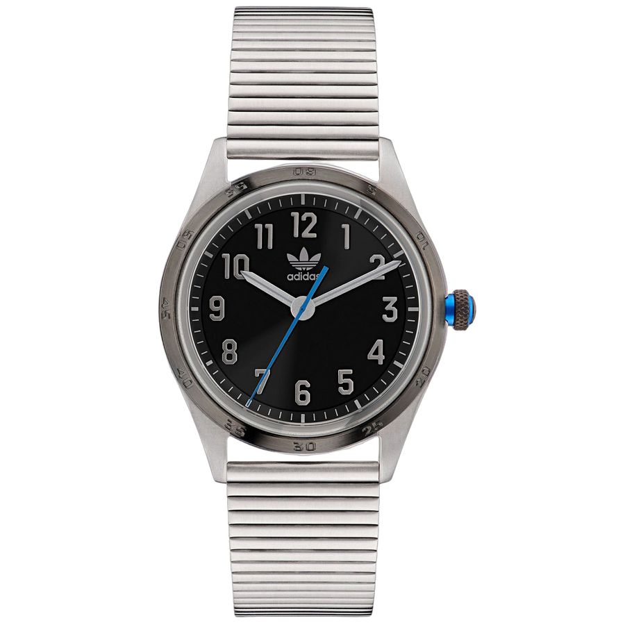 Adidas Stainless steel case watch in black