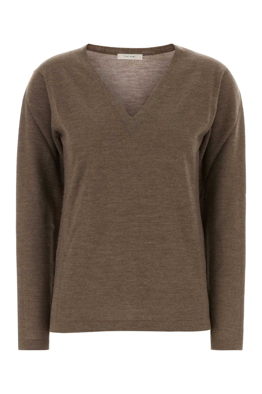 Brown Cashmere Poesis Sweater Taupemelange Exterior: T-shirt