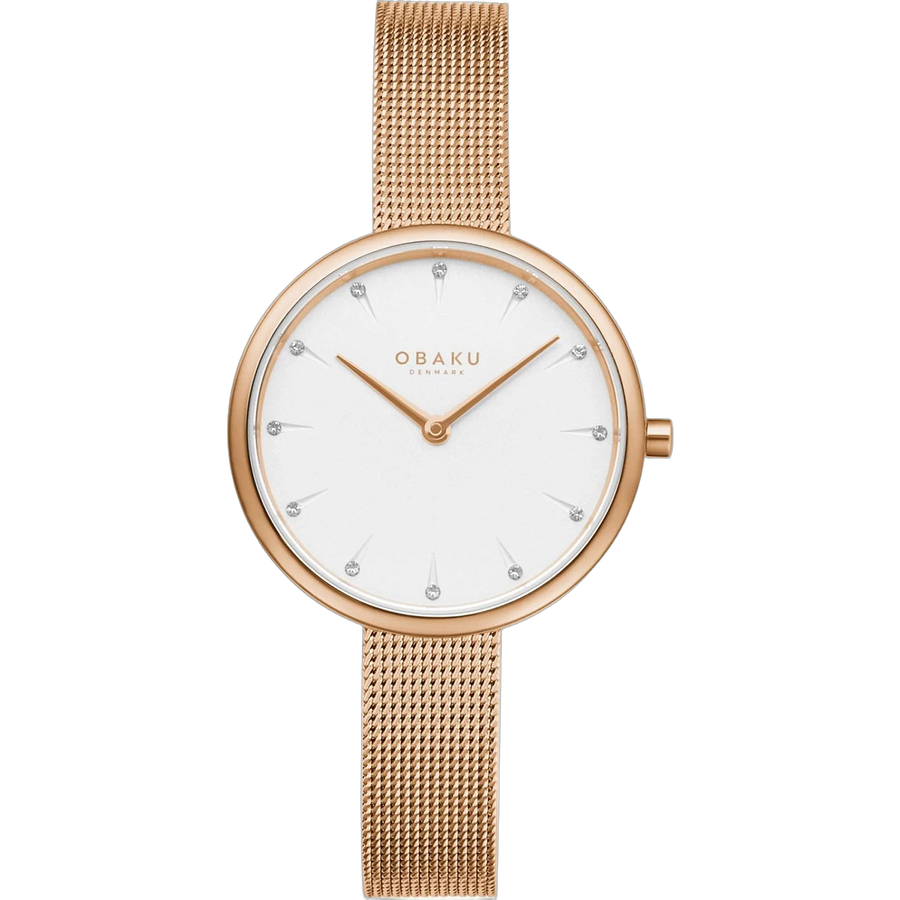 Obaku watch in rose gold