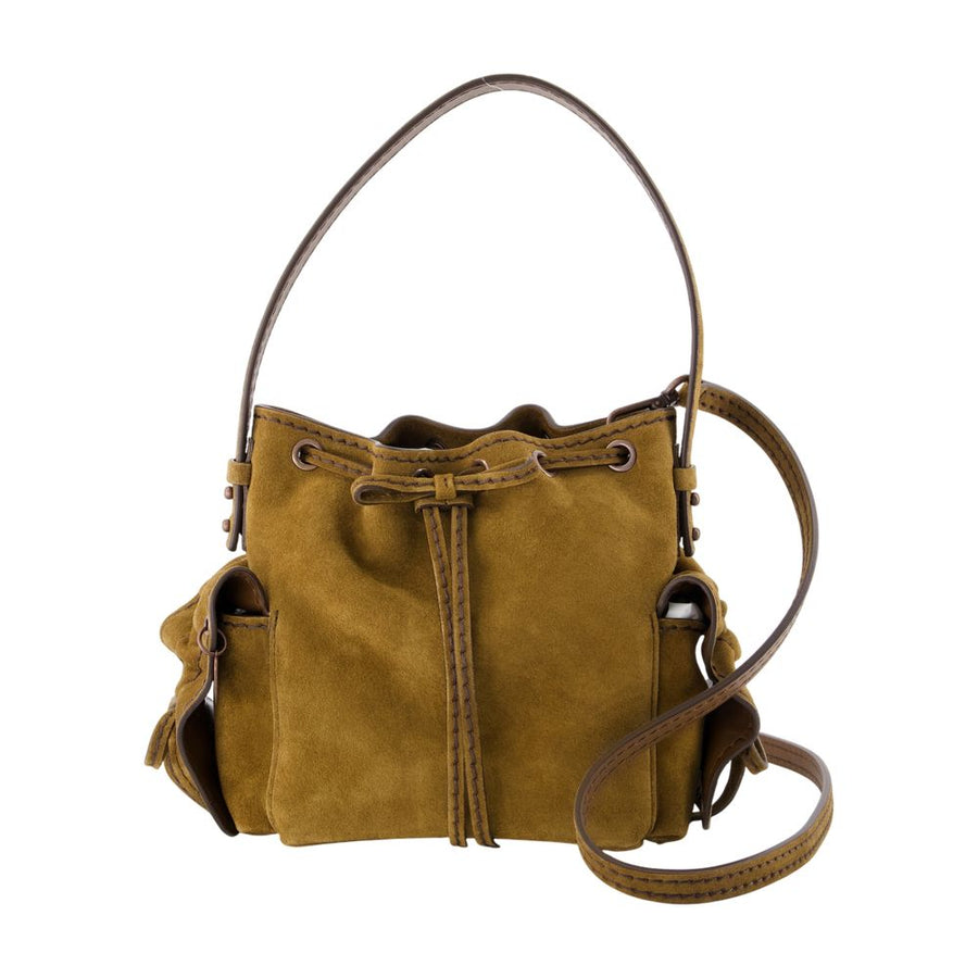 Acne Studios calfskin crossbody bag in brown