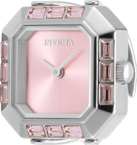 Invicta Stainless steel case and bracelet watch in pink