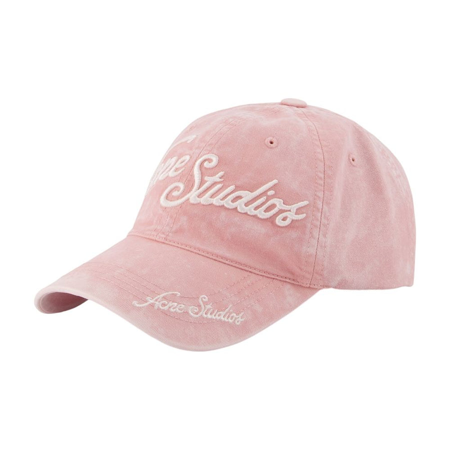 Acne Studios C40475-COA cotton baseball cap in pink
