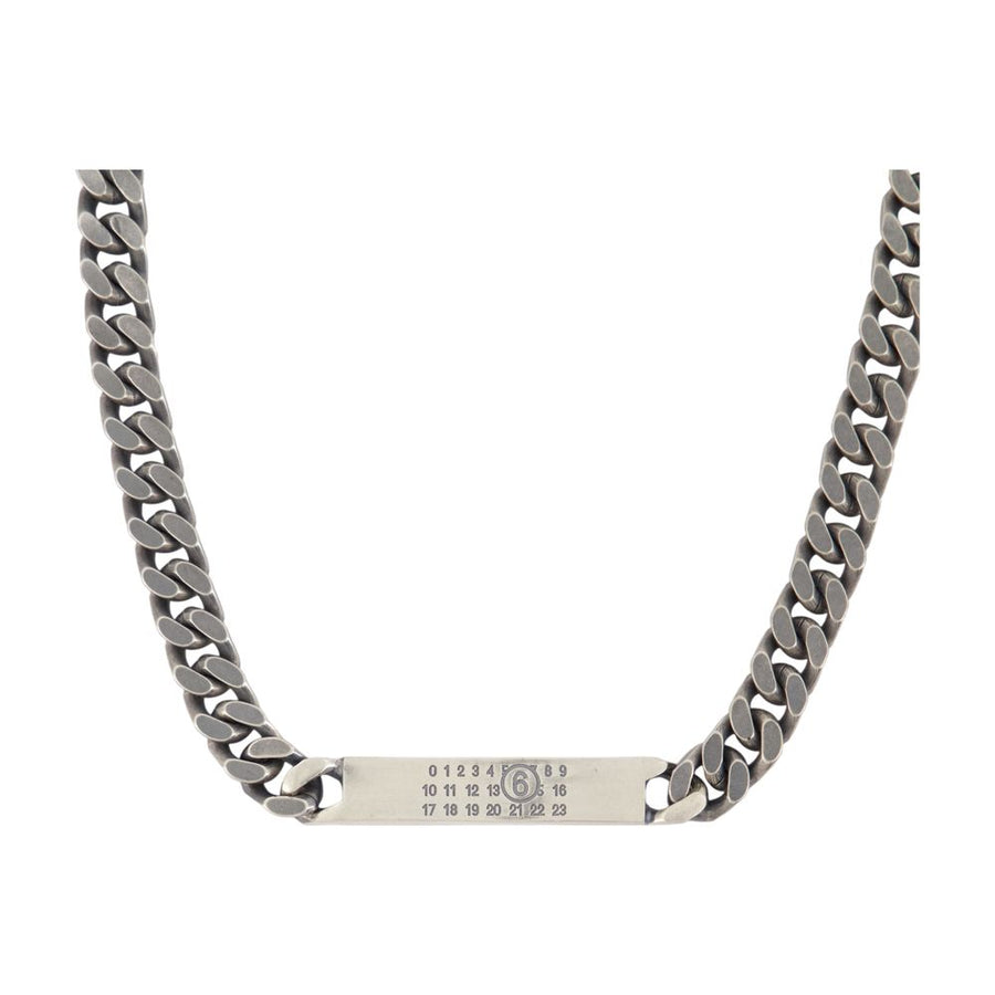 MM6 Maison Margiela metal necklace in silver