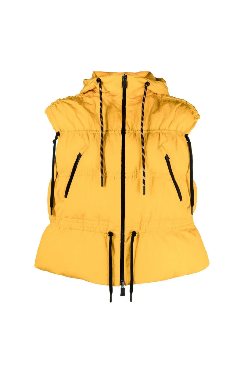 Herno 100% PA (Polyamide/Nylon) vest in yellow