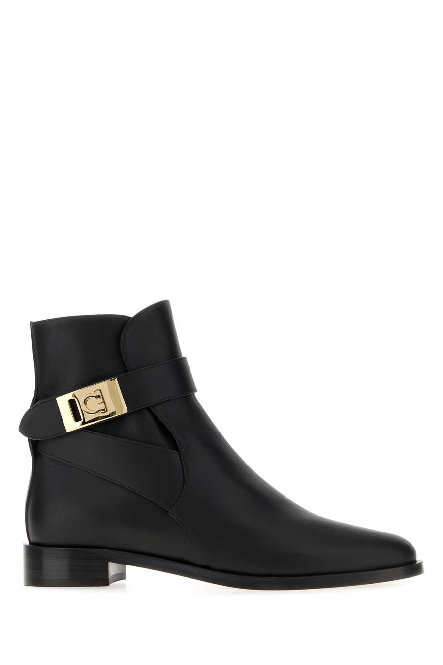 Black Leather Zanira Ankle Boots Neroneronero Stivali