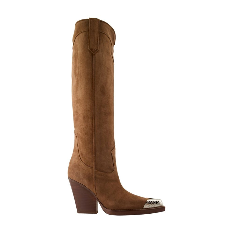 Paris Texas Calfskin boots in brown