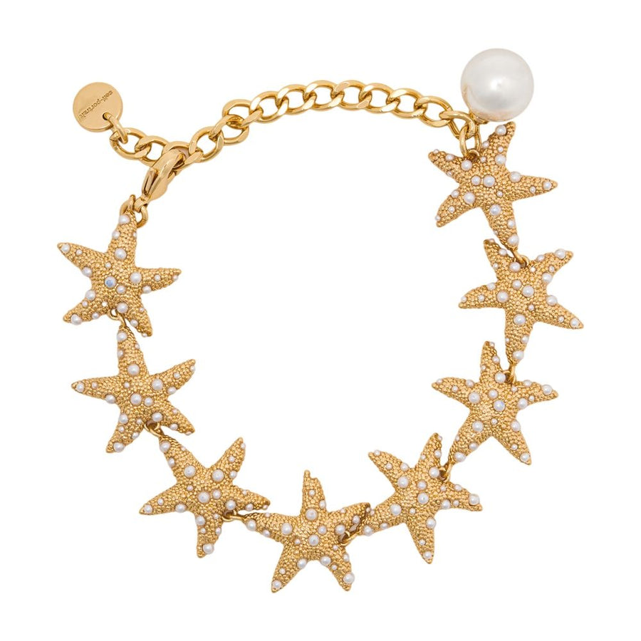 Self-Portrait Metal bracelet in gold
