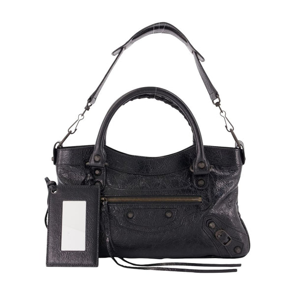 Balenciaga Lambskin shoulder bag in black