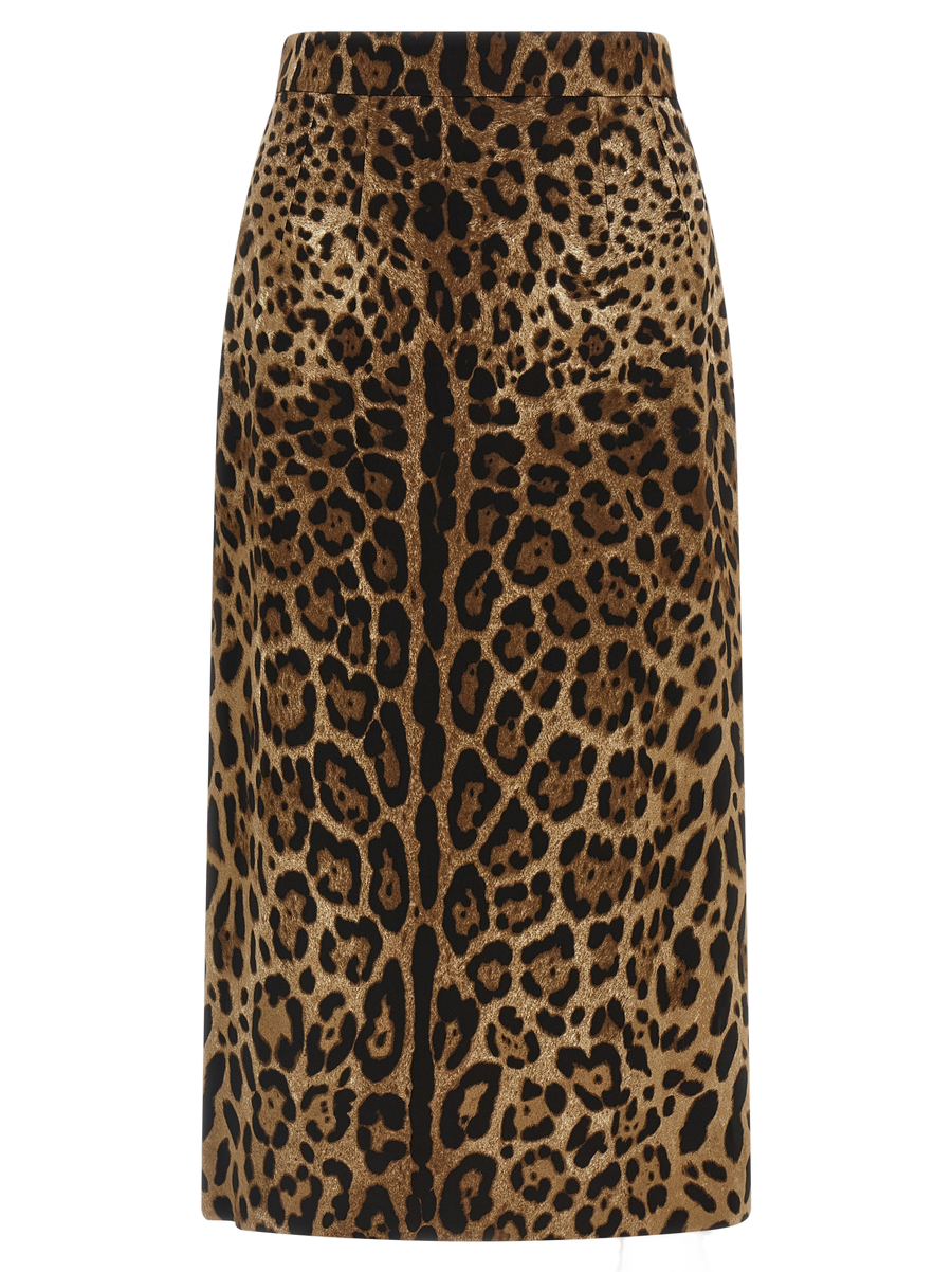 Dolce & Gabbana 95% Viscose skirt in brown