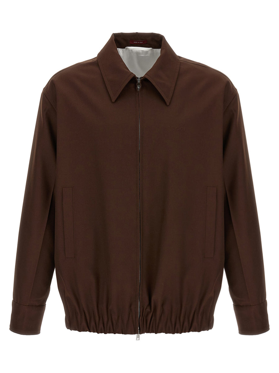 Gucci 100% wool jacket in brown