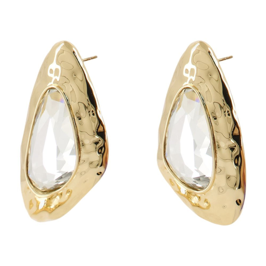 Self-Portrait earrings in gold