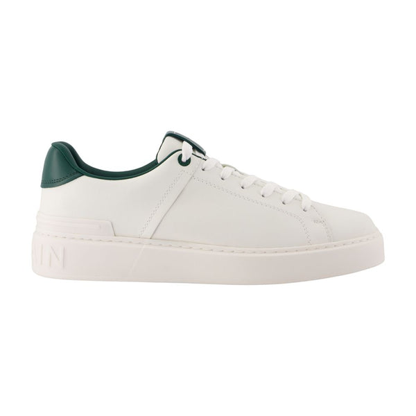 Balmain Calfskin sneaker in white