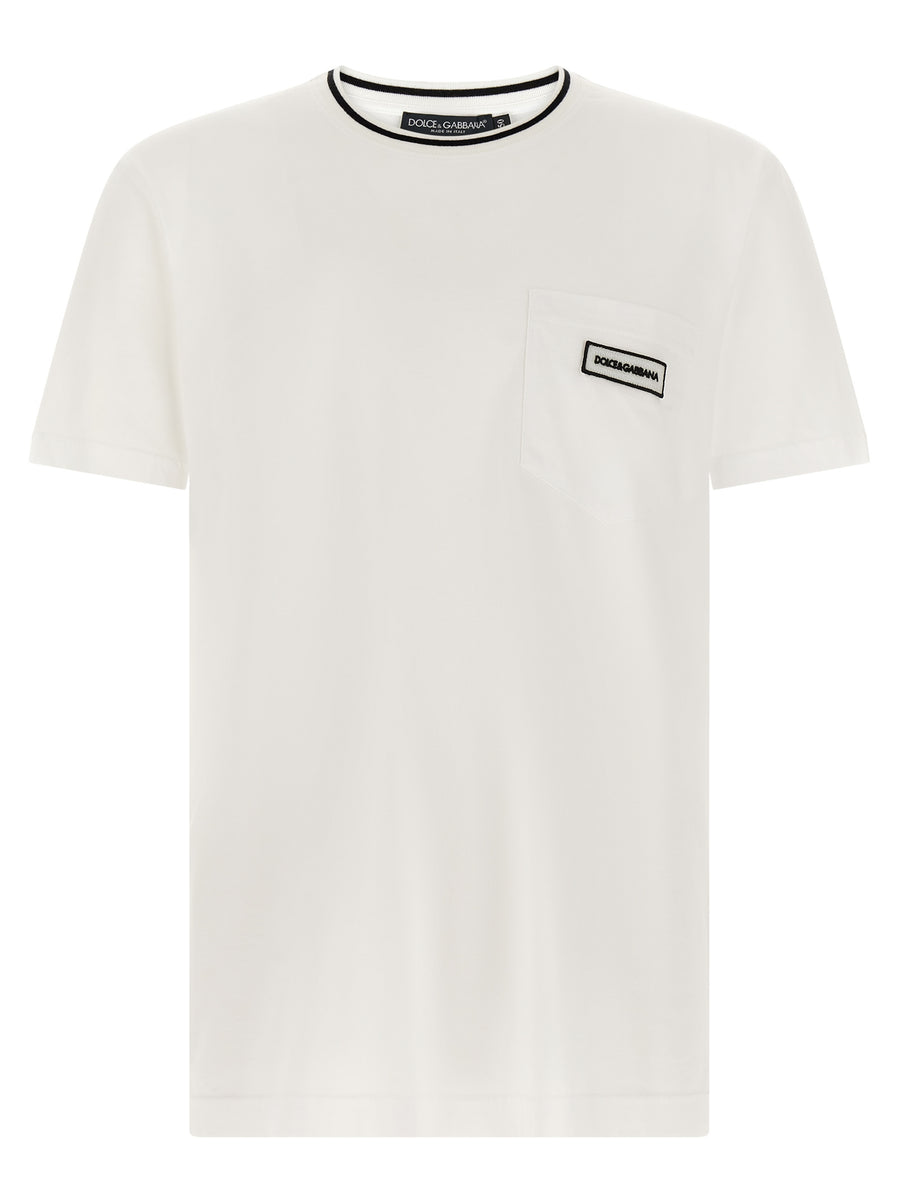 Dolce & Gabbana 100% cotton t-shirt in white
