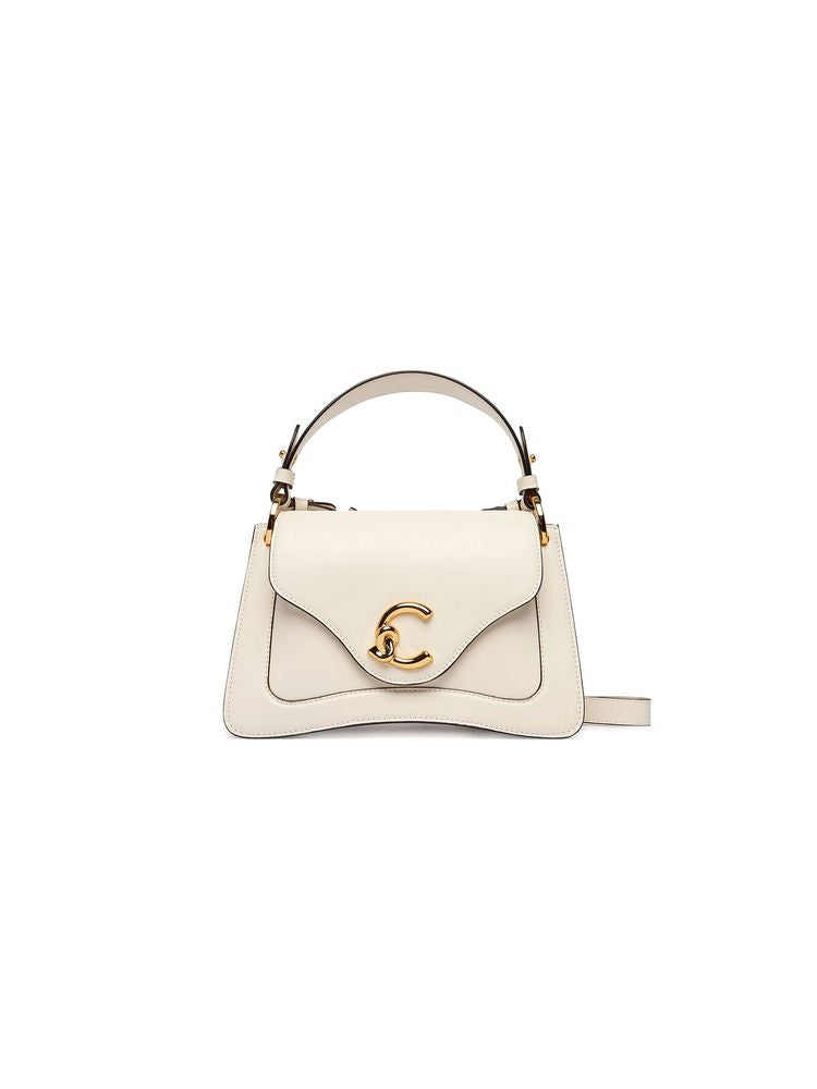 Coccinelle 100% Calf Split top handle bag in beige