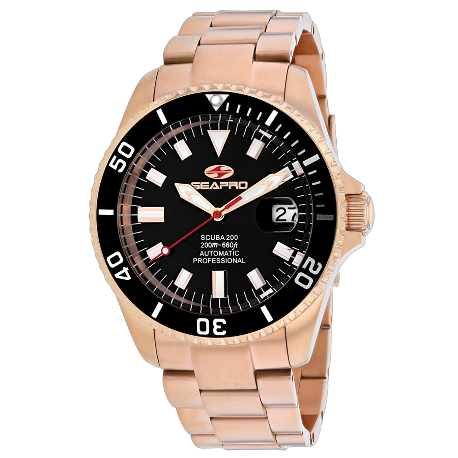 Seapro Stainless steel case watch in rose gold