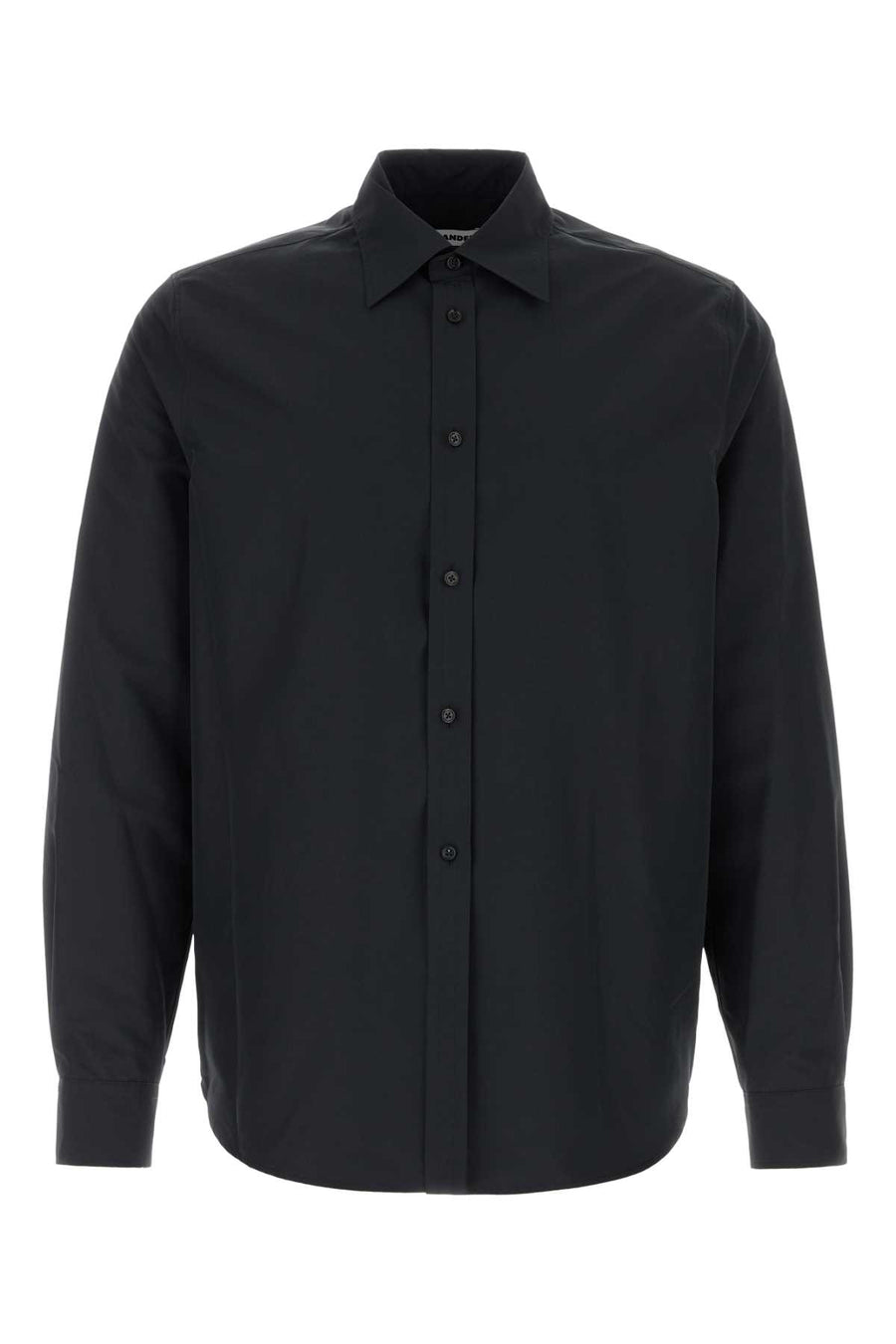 Jil Sander 100% Polyester shirt in black