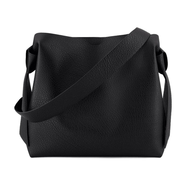 Acne Studios calfskin shoulder bag in black