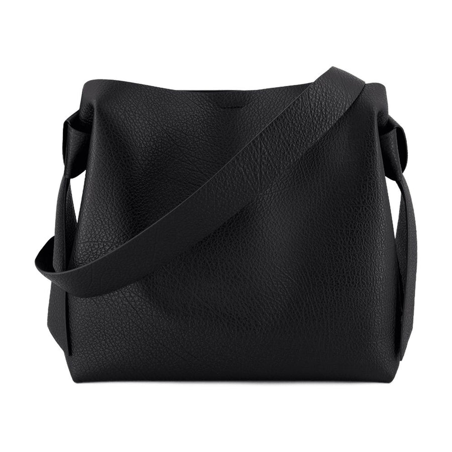 Acne Studios calfskin shoulder bag in black