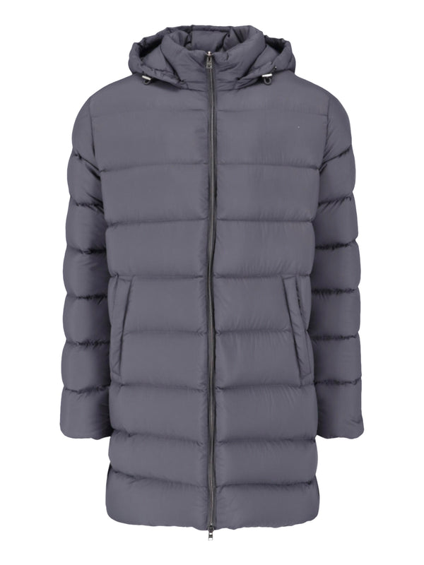 Herno 100% Polyamide down jacket in gray