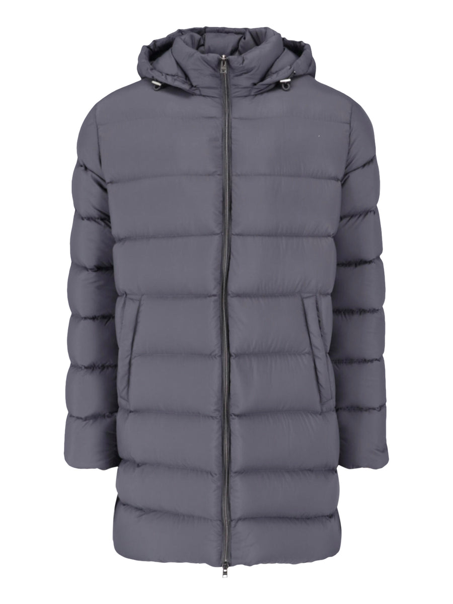 Herno 100% Polyamide down jacket in gray