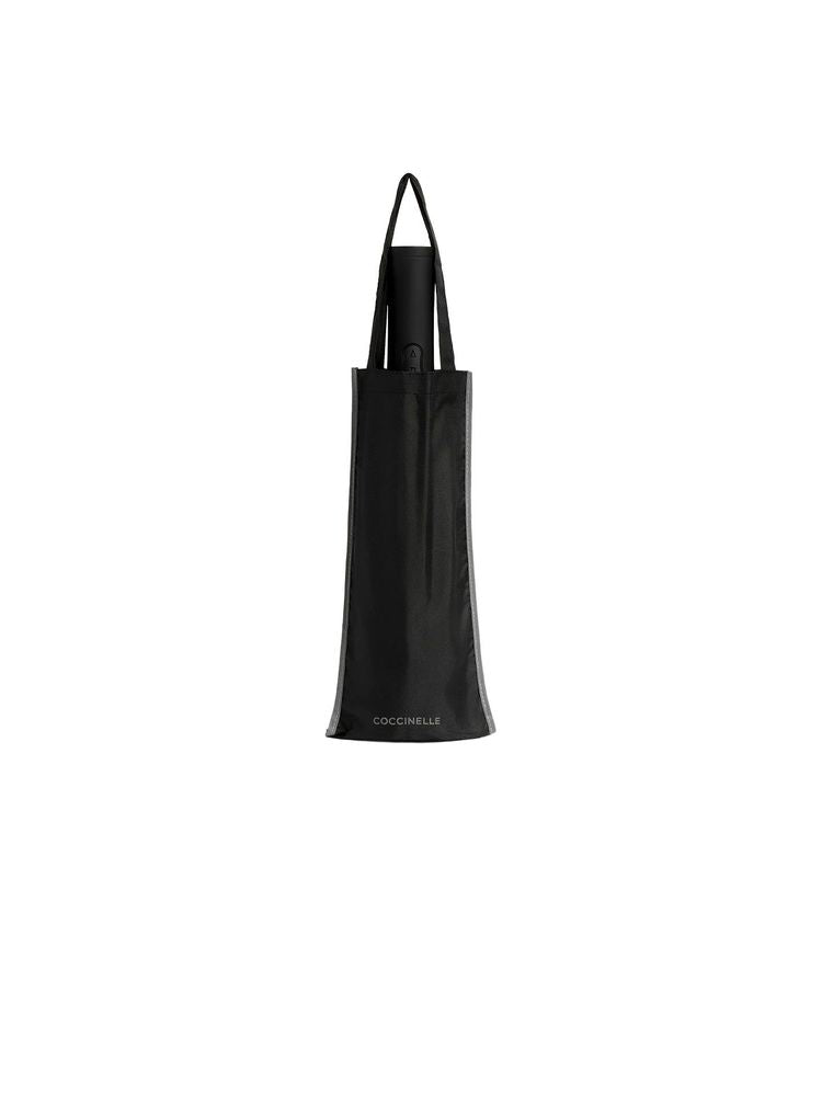 Coccinelle E7 Nylon 190T Pongee Waterproof + Reflective Material umbrella in black