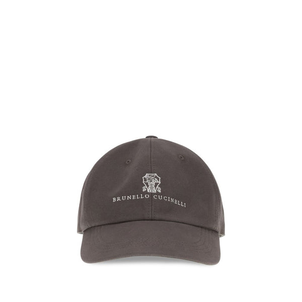 Brunello Cucinelli BRM252D9850CSN11BB 100% Cotton baseball cap in brown