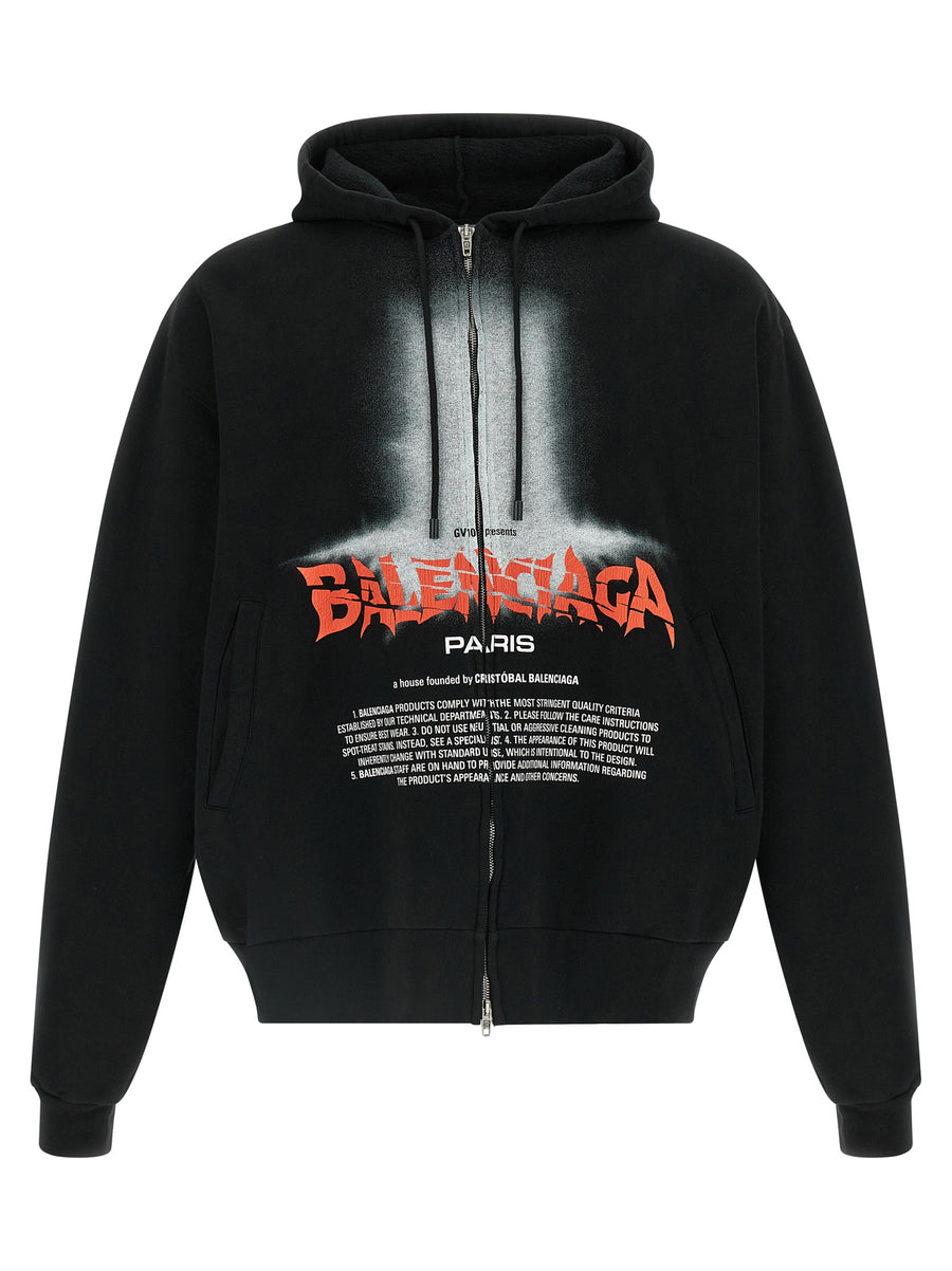 Black Cotton Sweatshirt Clothing