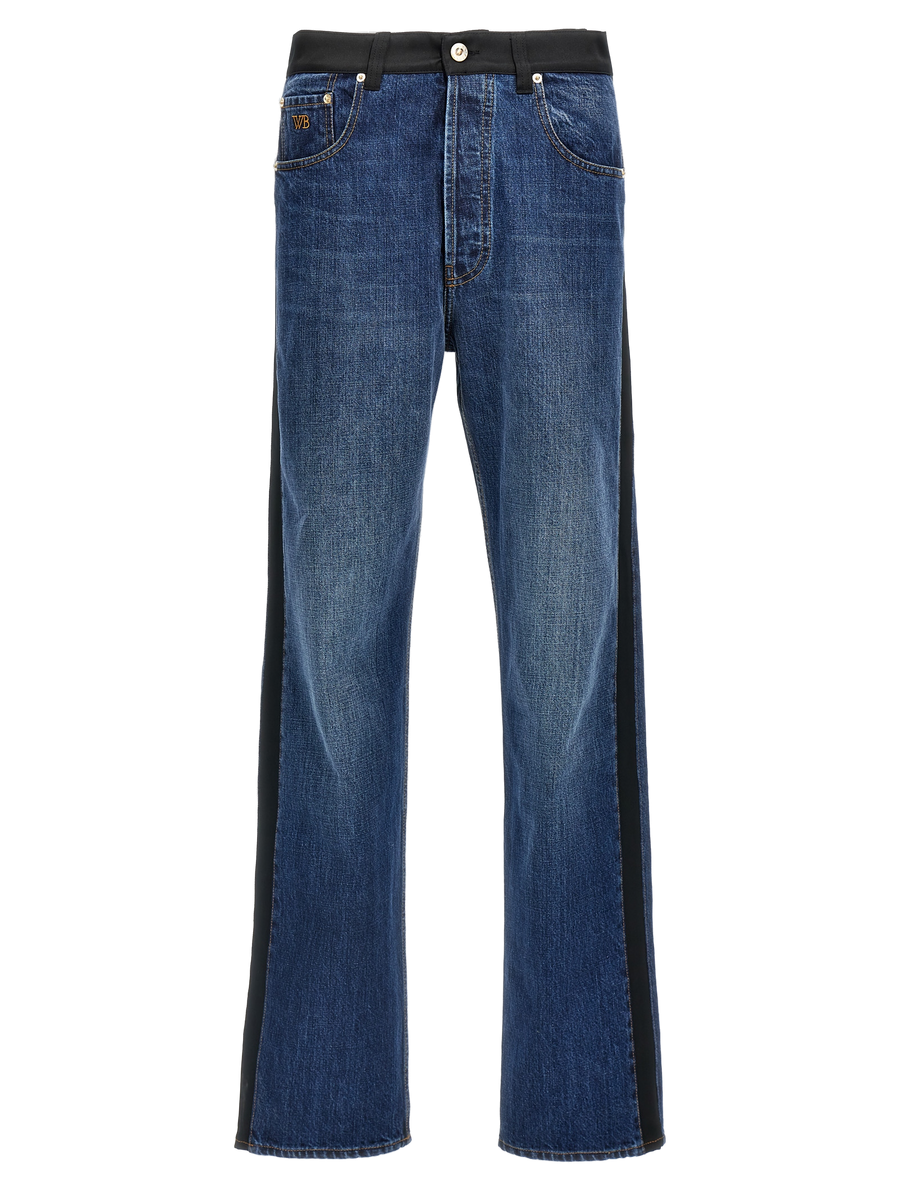 Wales Bonner 100% cotton jeans in blue