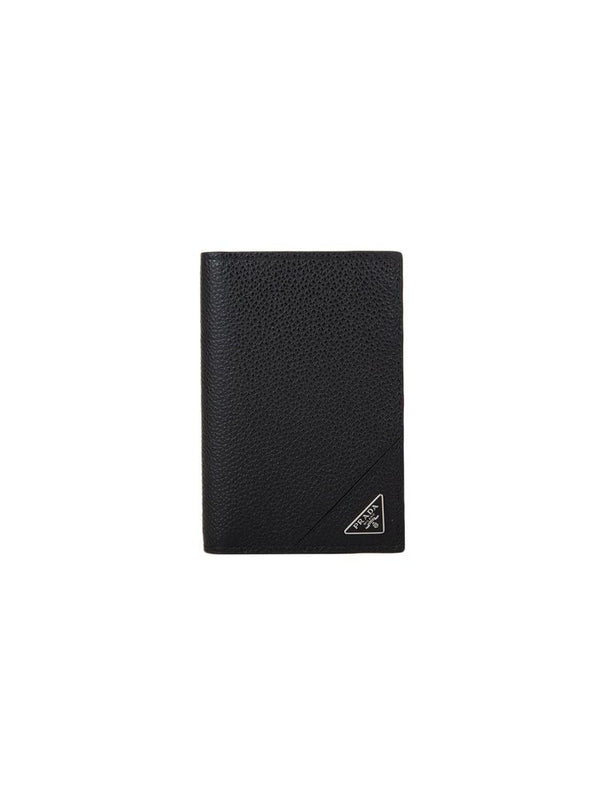 Prada 100% Calfskin wallet in black