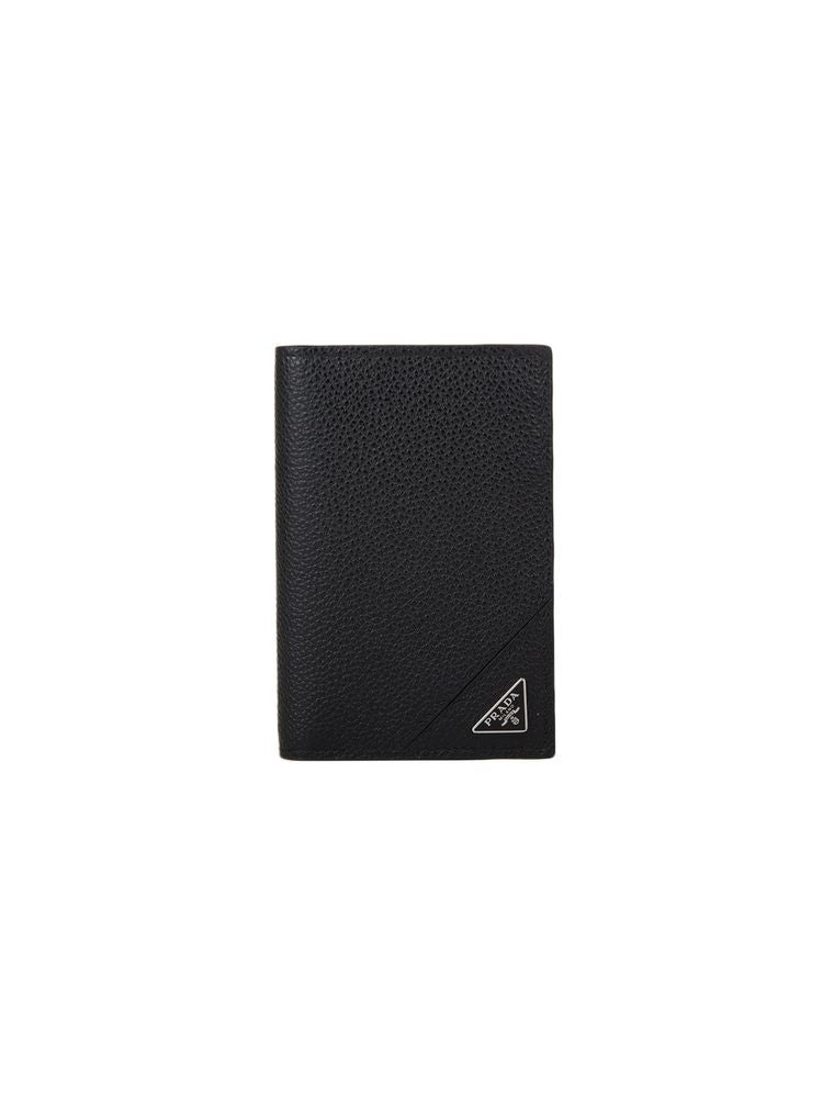 Prada 100% Calfskin wallet in black