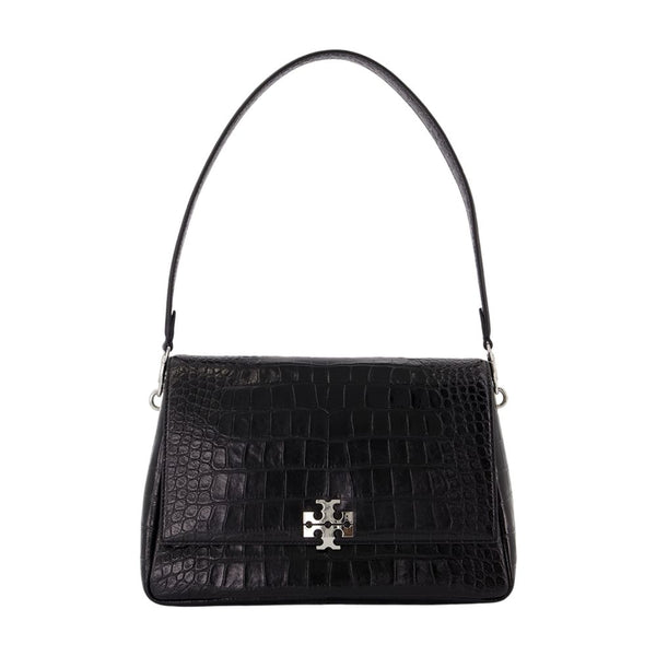 Charlie Shoulder Bag - Tory Burch Leather Black Calfskin / Shoulder-hobo-bags