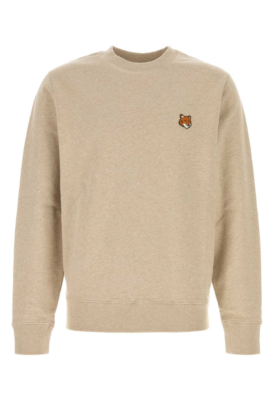 Sand Cotton Sweatshirt Clearbeigemelange Exterior: Organic Felpe