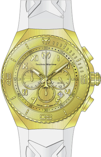 Technomarine Stainless steel case watch in gold