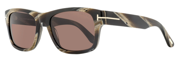 Tom Ford Smith-02 Sunglasses Tf1303 64e Brown Horn 55mm Plastic (acetate)