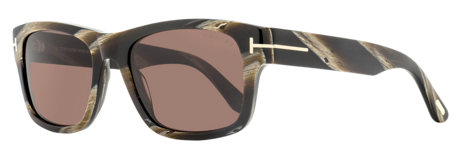 Tom Ford Smith-02 Sunglasses Tf1303 64e Brown Horn 55mm Plastic (acetate)