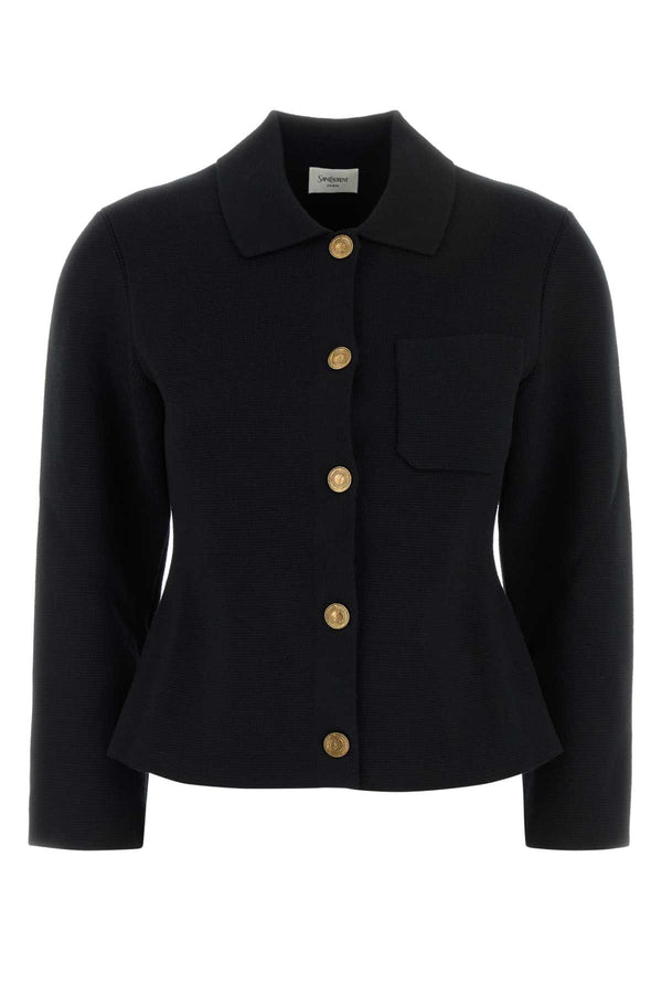 Black Wool Cardigan Noir Exterior: Abiti