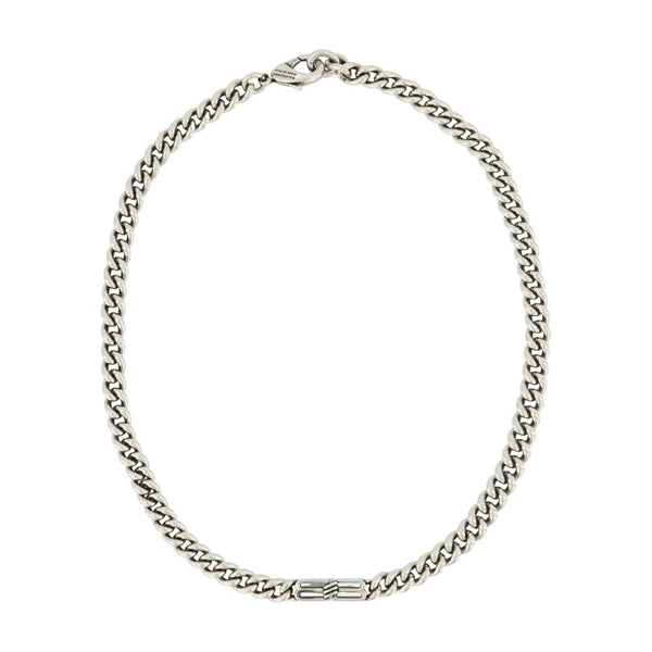 Balenciaga metal necklace in silver