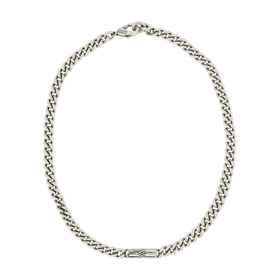 Balenciaga metal necklace in silver