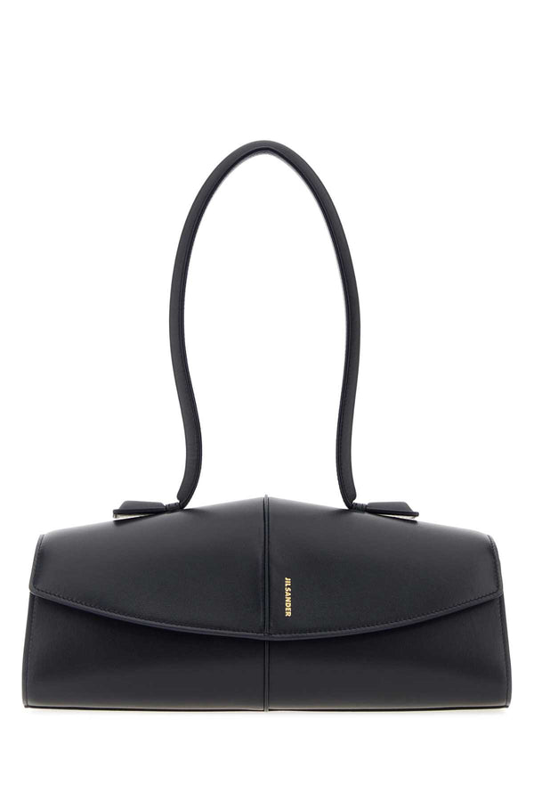 Jil Sander Exterior: 100% Ovine leather; Lining: 100% Nappa leather shoulder bag in black