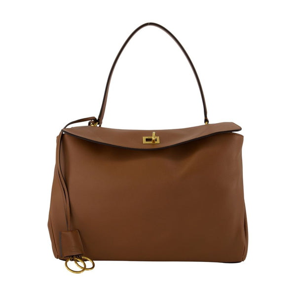 Balenciaga calfskin crossbody bag in beige