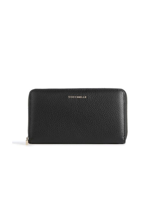 Coccinelle Wallet Black Cowhide Bags /