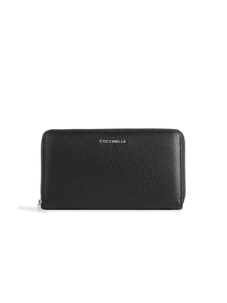 Coccinelle Wallet Black Cowhide Bags /