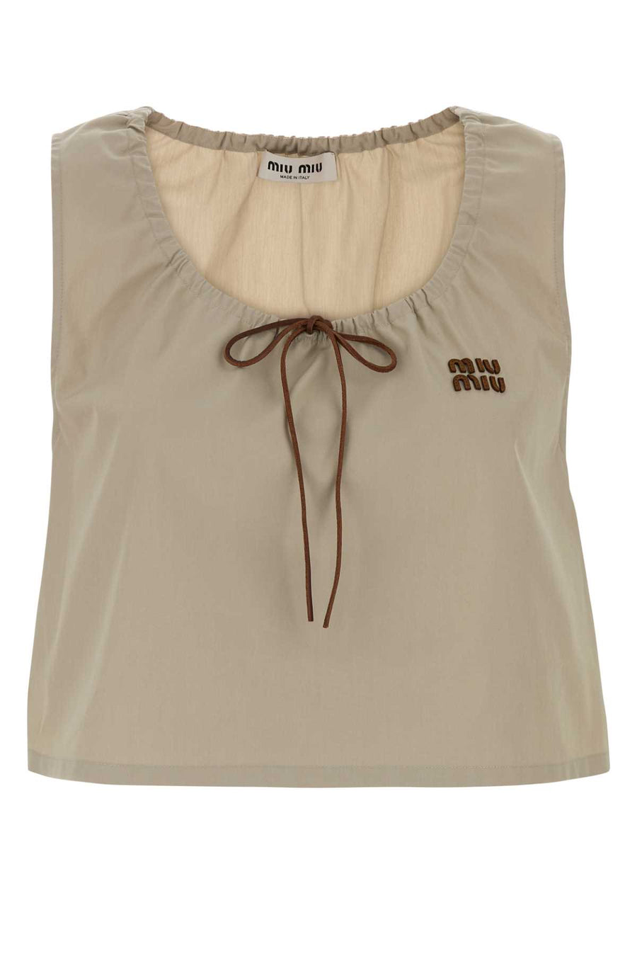 Sand Panama Top Calce Exterior: Cotton Polyester Maglieria