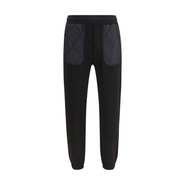 Black Cotton Athletic Pants