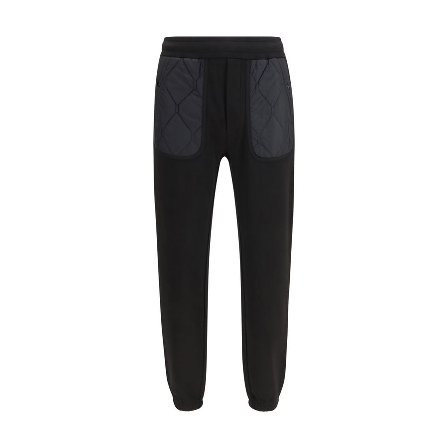 Black Cotton Athletic Pants