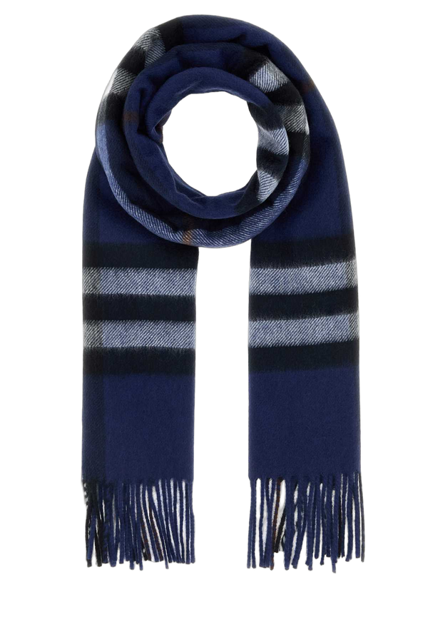Burberry 100% Cashmere scarf in navy