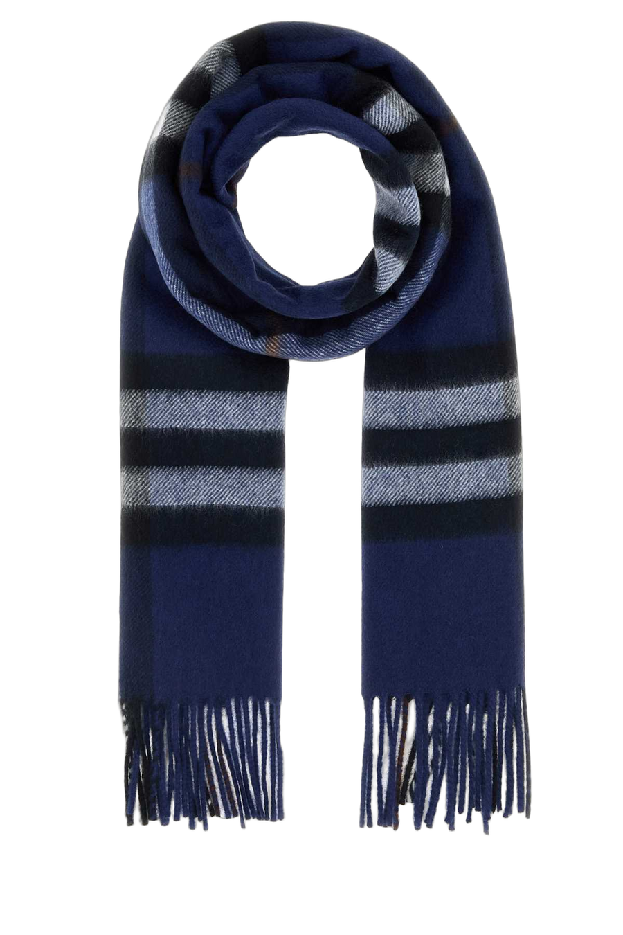 Burberry 100% Cashmere scarf in navy